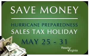 Sales tax holiday graphic